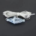 1 Pc 3M/5M EU Plug Power Extension Cable Transparent Led Light String Extension Cord for Party String Light. 