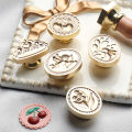 Vintage Wax Seal Stamp metal Seal head handle wax seal diy wax stamp letter craft writing.