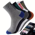 1/5/10 Pairs Set Mens Ultra Breathable Stylish Sports Socks for High Performance Basketball Football Fashion Multipack. 