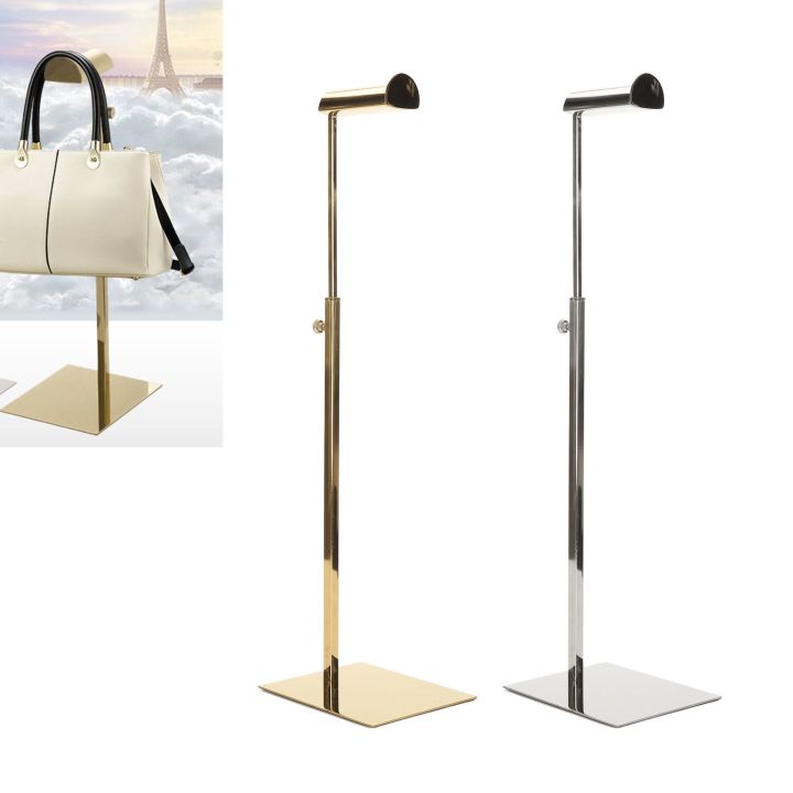 Design Rak Handbag Stainless steel Display Rack Stylish Bags Display Holder Handbag Rack ...