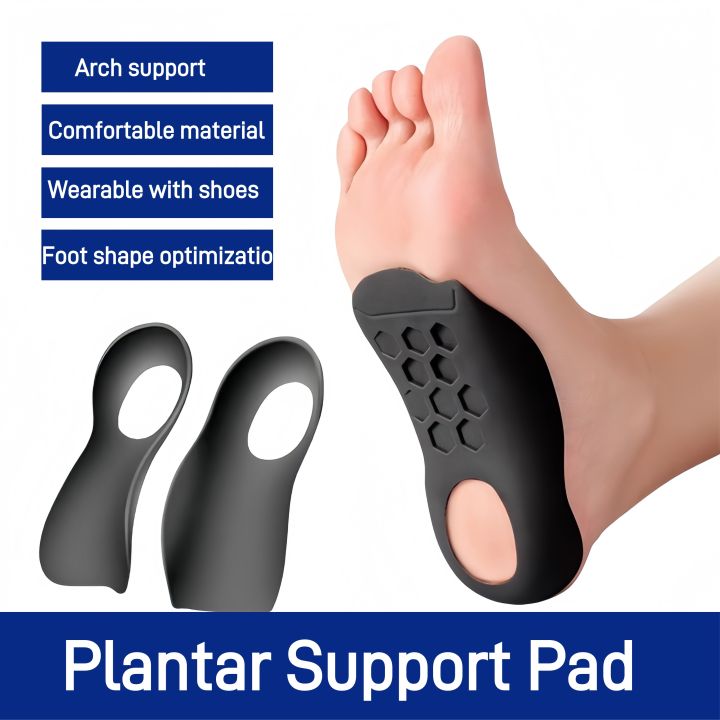1 Pair Plantar Support Pad/Arch Auxiliary Pad, Shock-Absorbing and Cushioning, Comfortable and Snug Fit, Can Be Worn With