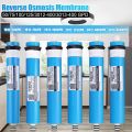 Home Kitchen Reverse Osmosis RO Membrane Replacement Water System Filter Purifier Water Drinking Treatment 50/75/100/125GPD. 
