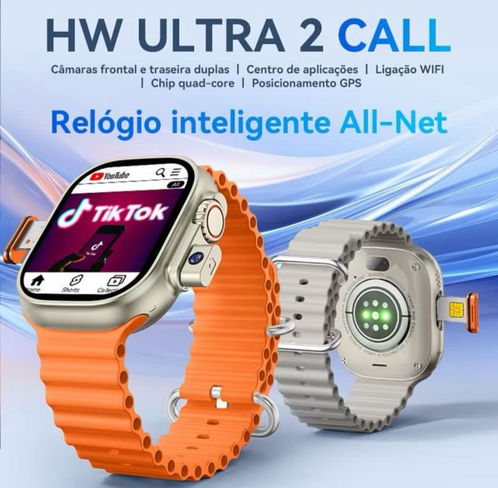 HW Ultra 2 Call Smartwatch Dual Camera with Flash 4GB+64GB 5G WIFI Android watch