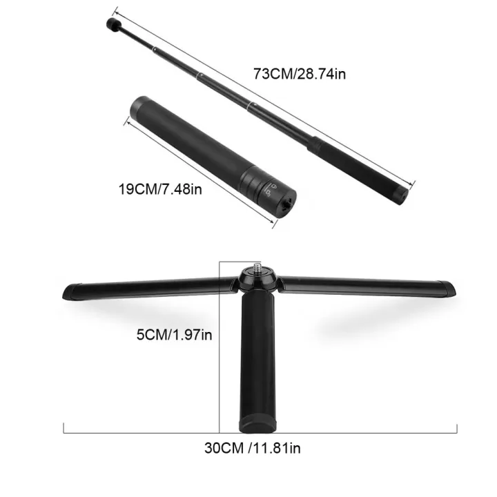 Telescopic%20Extension%20Rod%20for%20DJI%20OM%204%20Osmo%20Mobile%203%202/Insta360%20ONE%20X2/3%20Phone%20Tripod%20Stand%20Selfie%20Stick%20Stabilizer%20Accessories%20-%20Image%204