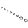 140pcs M1/M1.2/M1.4/M1.6/M2/M2.5/M3 Thread Stainless Steel Hex Hexagonal Nuts Industrial And Construction Fasteners. 