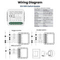 GIRIER Tuya WiFi Switch Module Smart DIY Light Breaker 100-240V Supports 2-way Control APP Remote Control Works Alexa Hey  lightify. 