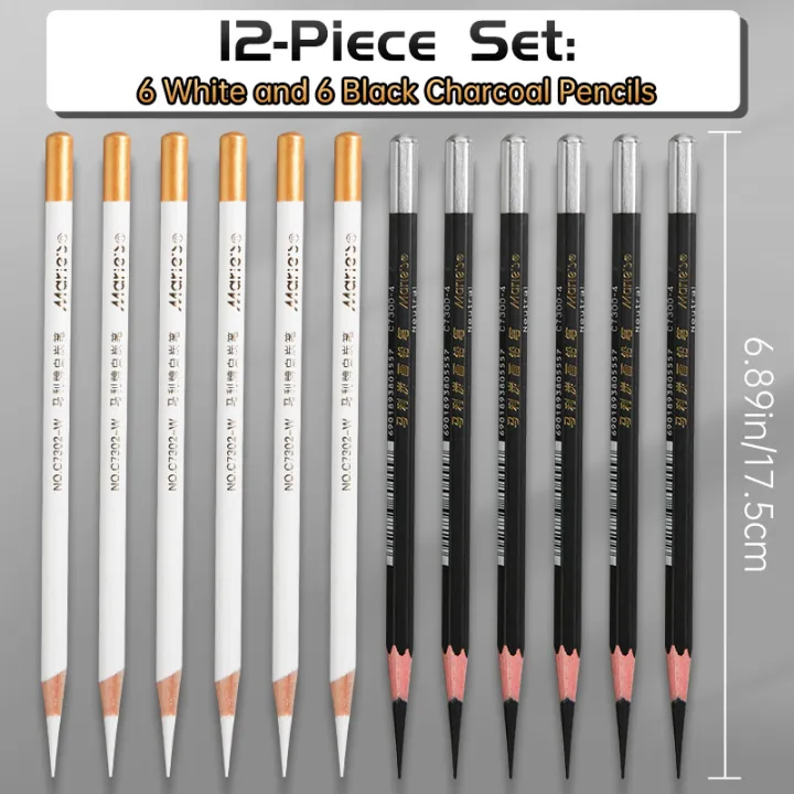 12pcs%20Marie's%20White%20Charcoal%20Pencils%20Set,Sketch%20Highlight%20Pencils,for%20Sketching,Shading,Blending,Supplies%20for%20Beginners,Artists%20-%20Image%204