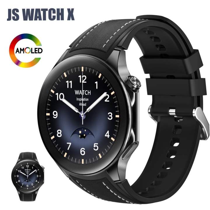 JS WATCH X 1.43inch AMOLED Display Smart Watch NFC Bluetooth Calling, Automatic Heart Rate Monitoring With FITCLOUDPRO APP