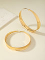 A Pair of Stylish, Simple, Light Luxury, and Exaggerated Metal Large Hoop Earrings.