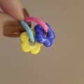 Colorful Enamel Flower Metal Alloy Ear Buckle Dopamine Sweet Earrings Girls Birthday Party Friendship Jewelry . 