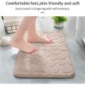 Mat Non-slip Carpets Cobblestone Embossed Bathroom Bath In Wash Basin Bathtub Side Floor Rug Shower Room Doormat Memory Foam. 