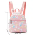 Ladies Mini Pink Heart Fashion Backpack. 