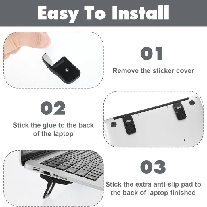 2%20Pcs%20-%202%20Heights%20Laptop%20Stands%20Riser,%20Mini%20Invisible%20Compact%20Foldable%20Laptop%20Riser%20for%20All%20Sizes%20Laptopstand%20Notebook%20Tablet%20Mobile%7C%20Portable%20Keyboard%20Riser%20%7C%20Self-adhesive%20Durable%20Material%20build%20%7C%20Lightweight%20Laptop%20Cooling%20Stands%20%7C%20Black%20%7C%20ZuniFashions%20-%20Image%204