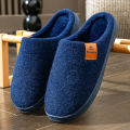 Felt Platform Slippers Men TPR Memory Foam Warm Soft Cushion Non Slip Comfortable Durable Living Shoes Premiu. 