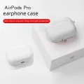 For AirPods Pro Protective Case Silicone New Solid Color Apple Bluetooth Headset Soft Case Protective Cover. 