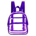 Mini Clear Pvc Backpack Waterproof Transparent Storage Bag Casual Travel Toiletry Pouch Portable Student Stationery Organizer. 