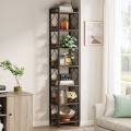 7-Tier Corner Shelf, 78.7" Narrow Bookshelf Corner Bookcase Customized. 