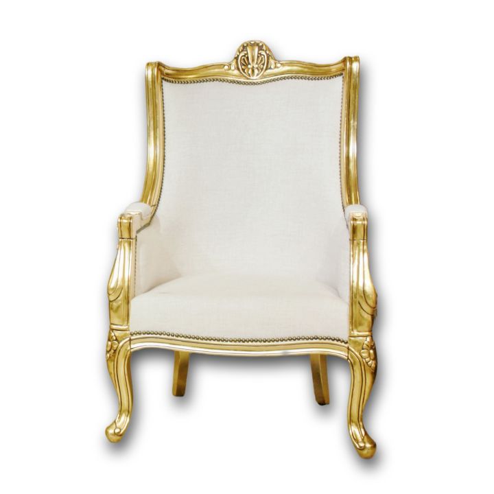 King Chair Single Scallop Carved
