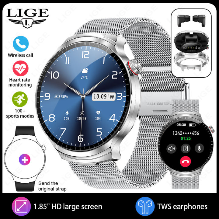 LIGE%20New%20TWS%202%20in%201%20Headset%20Smart%20Watch%201.85"Bluetooth%20Call%20Earphone%20Smartwatch%20Men%20Heart%20Rate%20Health%20Monitor%20Music%20Watches%202026%20-%20Image%207