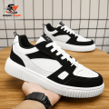 Sherry Wear Stylish Sneakers Shoes for Men Women Boys Girls  Casual Fashion Joggers  Trendy Lace-Up Sneakers  Comfortable Walking Shoes  Black & White  EU Size 6-11. 