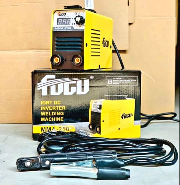 Welding plant Fugu MMA250-D  best quality professional working product easy to use and carry working rod 10 - 12 high quality inverter welding machine with all accessories