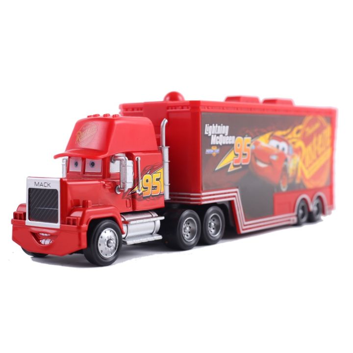 Disney%20Pixar%20mack%20Cars%20truck%20Racing%202%203%201%20Toy%20Lightning%20McQueen%20Cruz%20Ramirez%20diecast%20Metal%20trailer%20Model%20lorry%20Children%20kid%20Gift%20-%20Image%204