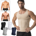 Men Slimming Vest Body Shaper Compression Shirt Sleeveless Shapewear Abs Abdomen Training Workout Corset Tummy Control Tank Top.
