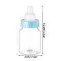 12Pcs Baby Bottle Baby Shower Favor Plastic Candy Bottle Mini Feeding Bottle for Birthday Baby Shower  Decor. 