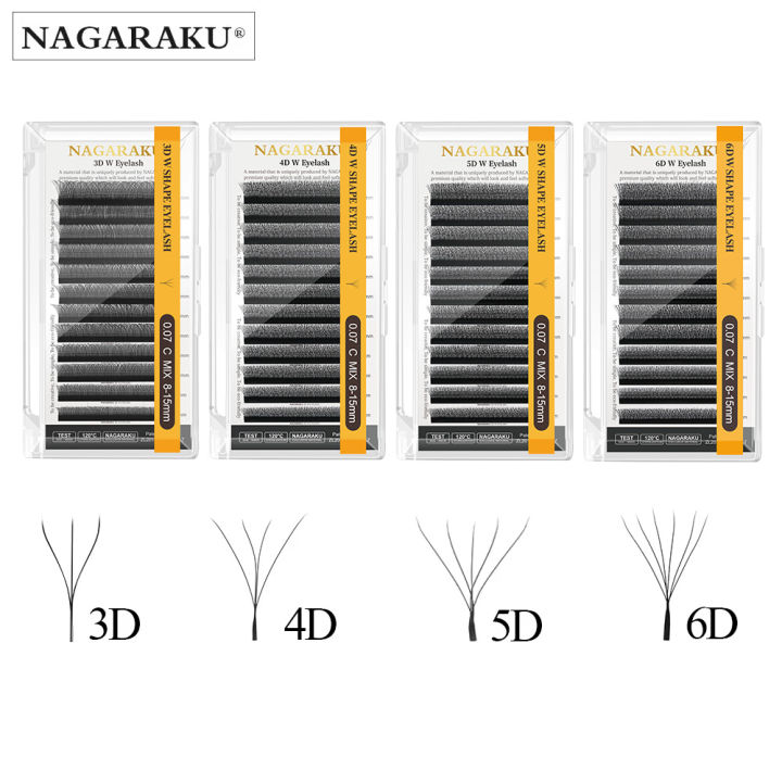 NAGARAKU%20Automatic%20Flowering%20W%20Shape%20%20Bloom%203D%204D%205D%206D%20Premade%20Fans%20Eyelash%20%20Natural%20Soft%20Light%20Full%20Dense%20-%20Image%202