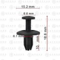 10pis 6/8 mm Car Screw Push Boot Clip Car Accessories. 