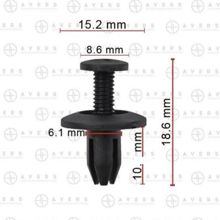 10pis%206/8%20mm%20Car%20Screw%20Push%20Boot%20Clip%20Car%20Accessories%20-%20Image%202