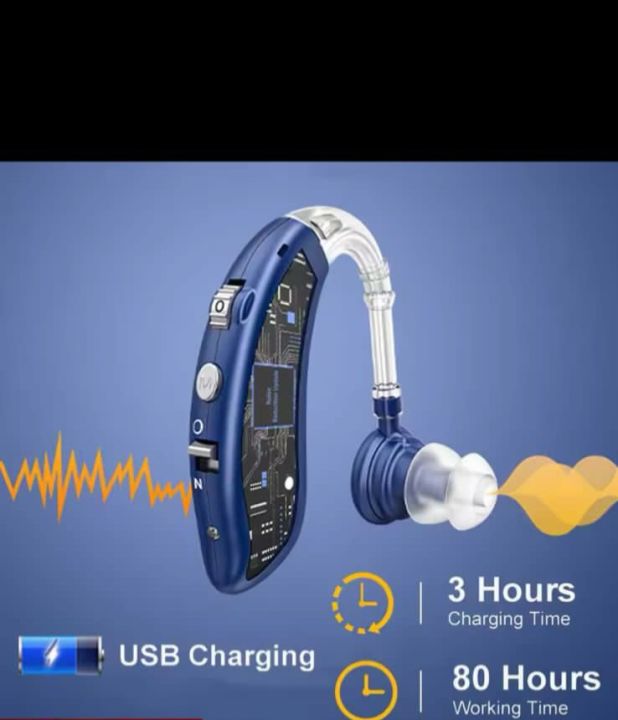 NEW  Rechargeable Hearing Aid Digital BTE Hearing Aids Adjustable Tone Sound Amplifier Portable Deaf Elderly Hearing Aid