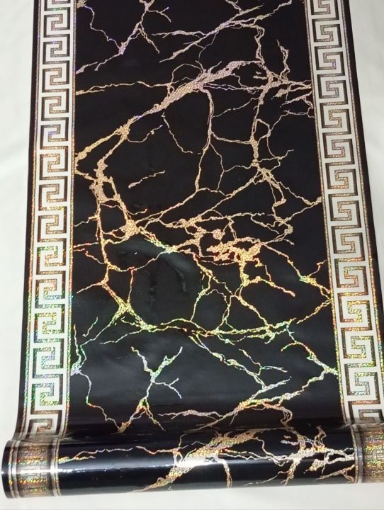 Black marble look Plastic Dastarkhwan/Table Cloth Sheet/Dining Table sheet To Cover Your Dining 3*5 Feet-Protect Your Table From Scratches and Dust-Best Kitchen Item for Birthday and Parties