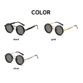 ND Dimming Glasses Polarized Sunglasses Men Women Round Retro Punk Driving Eyeglasses Outdoor Shades UV400 Adjustable Eyewear.