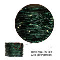 Green Cable LED Christmas String Fairy Lights Garland Outdoor Waterproof For Birthday Party Halloween Garden Room Decoration home decoration item. 