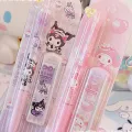 4Pcs Sanrio Mechanical Pencil 0.5mm Press Pencils Melody Kuromi Cinnamoroll Pochacco Pencil Office Students Stationery Gifts. 