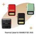 Niimbot Official Label Paper Roll Round White Transparent Sticker Paper Rolls for B21 B1 B203 Label Machine Printer. 