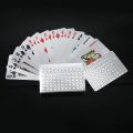 Silver Foil Playing Cards Poker Game Waterproof Plastic Poker Gift Collection Holiday Party Activities Chess and Card Souvenirs. 