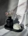 set of 3 (1 mini flowers vase +1 ovel tray +1 poney rose flower candle). 