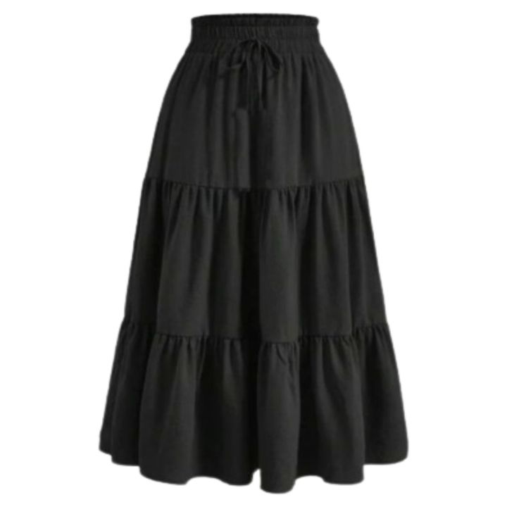 Stylish And Fashionable Long Linen Skirt For Women
