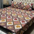 double size bedsheet with 2 pillowcase. 