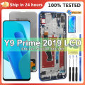 10 Touches Screen for Huawei Y9 Prime 2019 STK-L21 Lcd Display Touch Screen Digitizer Assembly with Frame for Huawei P Smart Z. 