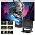 HY320 Portable Auto Keystone Projector,FHD 1080P Smart Projector Support 10000 Lumens with WiFi 6, BT 5.0, 180 Degree Rotation, Built-in Android 11.0. 