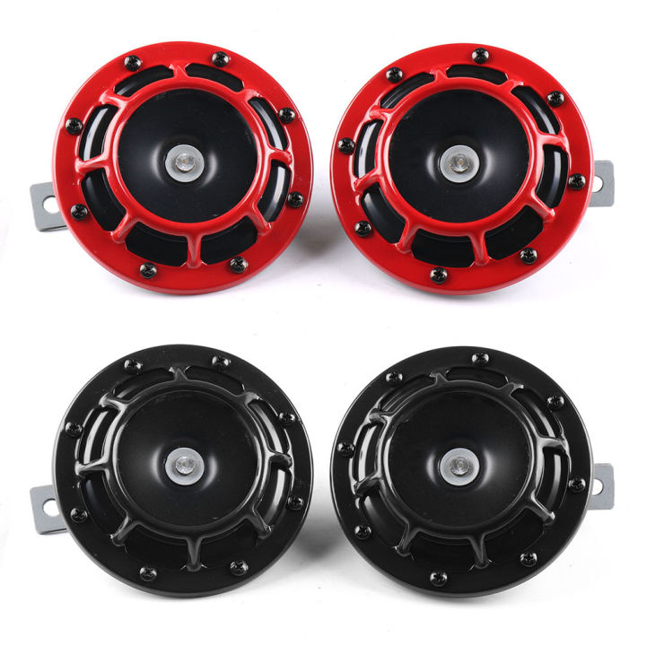 1%20Pair%20Hella%20Super%20Loud%20Compact%20Electric%20Blast%20Tone%20Air%20Horn%2012V%20115DB%20With%20Wiring%20Harness%20Relay%20Kit%20For%20Motorcycle%20Car%20-%20Image%202