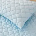 2pcs Waterproof Throw Pillowcases Envelope Soft Breathable Pillow Covers for Bed Protector 50x75cm, Grey/Blue/Green. 