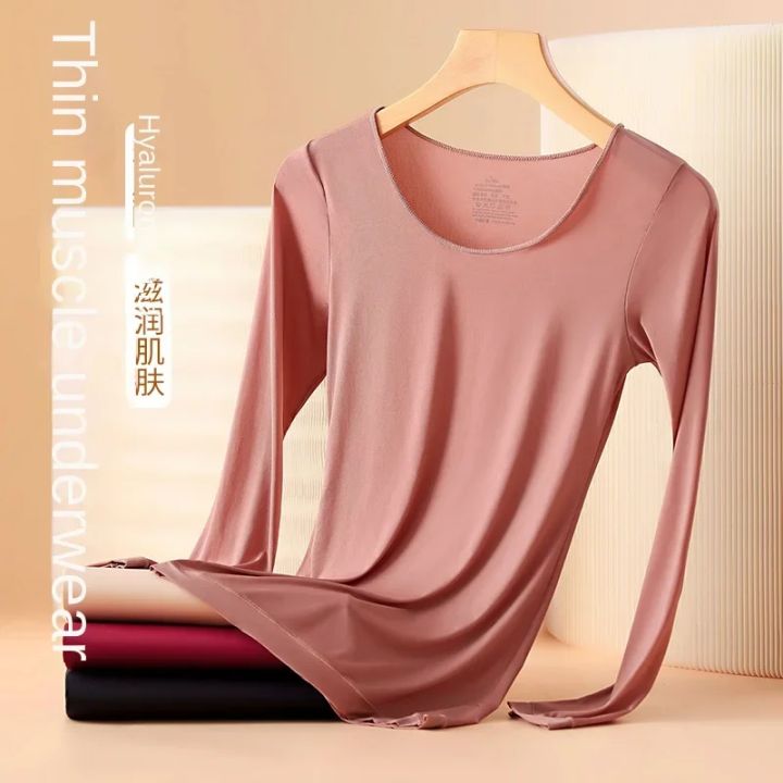 Women's%20Thermal%20Underwear%20Autumn%20Winter%20Bottoming%20Shirt%20Long-sleeved%20T-shirt%20Thin%20Thermal%20Top%20Second%20Women's%20Thermal%20Skin%20L-XL%20-%20Image%205