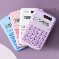 1PcsSmall Solar Calculator Portable Calculator Cute 8 Digits LCD Electronic Home Office Calculator for Primary School Calculator. 