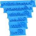 6pcs/set Plastic Letters Mold Happy Birthday Best Wishes Baking Molds Decoration Podazz.