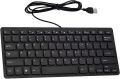 USB Wired Mini Keyboard, Slim Ergonomic Keyboard Small Compact Simple Wired Business Keyboard for Laptop and Desktop Computer, Plug and Play Small USB Keyboard. 