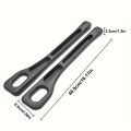 2pc Car Seat Gap Filler Organizer Pu Waterproof Car Seat Gap Plug Strip with 2 Grooves Seat Gap Storage Auto Interior Accessorie.